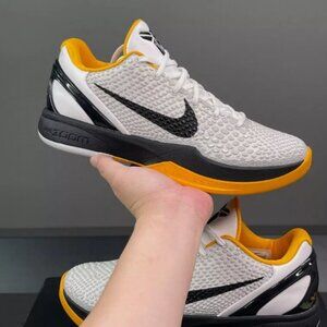 New Zoom Kobe 6 VI Protro White Del Sol Basketball Men's Shoes